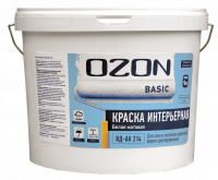 Краска для стен и потолков акриловая OZON Basic ВД-АК 214 Краска для стен и потолков акриловая OZON Basic ВД-АК 214