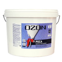 Краска текстурная OZON Роса ВД-АК 269СМ-7,5 С (бесцветная) 4,5л морозостойкая