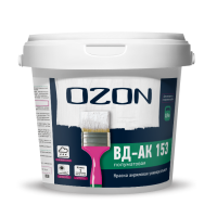 Краска универсальная OZON ВД-АК-153С-1,1 С (бесцветная) 0,9л обычная