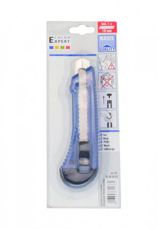 Нож с отлам.лезв. Color EXPERT, 18мм, пластмас. с метал.вставкой  95690002