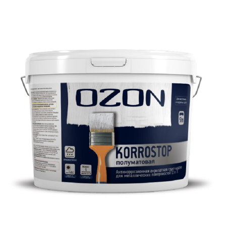 Краска для металла OZON Korrostop (3 в 1) ВД-АК 155 Краска для металла OZON Korrostop (3 в 1) ВД-АК 155