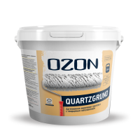 Кварц-грунт акриловый для декоративной штукатурки OZON Quartzgrund ВД-АК-032М-7,5 белая  морозостойкая