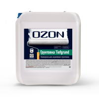 Грунтовка упрочняющая акриловая OZON Tiefgrund ВД-АК-013(-10)-5  5л для работ при -10°С