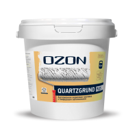 Кварц-грунт для декоративной штукатурки высокоукрывистый OZON Quartzgrund Plus ВД-АК-033М-4,5 белая  морозостойкая