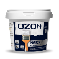 Краска для металла OZON Korrostop (3 в 1) ВД-АК-155СМ-1,0 С (бесцветная) 0,9л морозостойкая