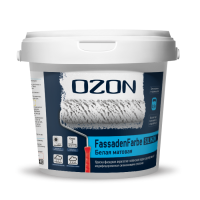 Краска фасадная OZON Fassadenfarbe Silikon ВД-АК-115А(-10)-1,4 А (белая) 0,9л для работ при -10°С