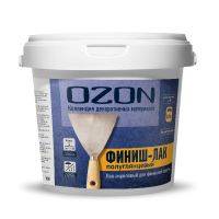 Финиш-лак для штукатурки матовый OZON ЛМТМ-0,9 0,9л морозостойкая