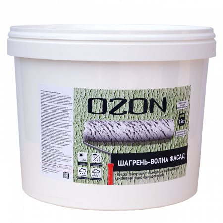 Краска фактурная OZON Шагрень-волна фасад ВД-АК 171