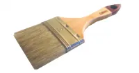 Кисть плоская 100мм*15мм (натуральная щетина, дерев.ручка) 126065