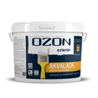 Лак акриловый по дереву для наружных работ OZON Akvalack-exterior АЛМ-9 9л морозостойкая