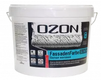 Краска фасадная OZON Fassadenfarbe Silikon ВД-АК-115С(-10)-3,6 С (бесцветная) 2,7л для работ при -10°С