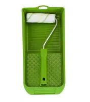 Набор Ролик Color EXPERT 10см, микрофибра, зеленые полосы, ручка, ванна 86527002